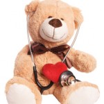 Teddy bear with stethoscope