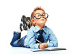 thinking kid