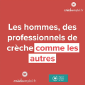 hommes en creche