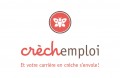 Logo type Crèchemploi + slogan